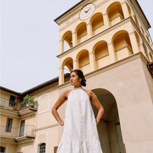 Marigold Aline - Halter dress with ruffles Cotton